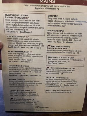 Menu photo 2 The Brown Hound Public House Halifax, NS