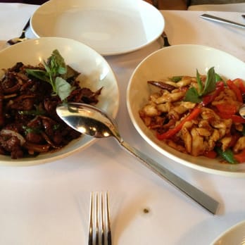 Rangoon Ruby - Basil chili beef and Rangoon lemongrass chicken - Asian Fusion Near Me - Palo Alto, California Rangoon Ruby - Basil chili beef and Rangoon lemongrass chicken - Asian Fusion Near Me - Palo Alto, California