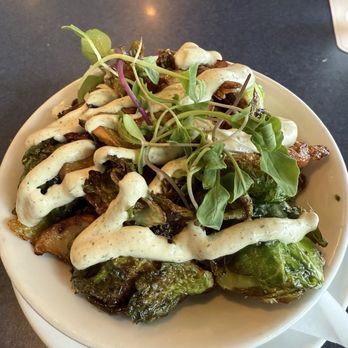 Hilo Bay Cafe - Side of crispy brussel sprouts with mushrooms that I ordered as an appetizer. So good I ordered it twice. - New American Near Me - Hilo, Hawaii Hilo Bay Cafe - Side of crispy brussel sprouts with mushrooms that I ordered as an appetizer. So good I ordered it twice. - New American Near Me - Hilo, Hawaii