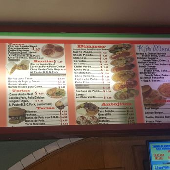 Taco Boy - Only part of the menu - Tacos Near Me - Pico Rivera, California Taco Boy - Only part of the menu - Tacos Near Me - Pico Rivera, California
