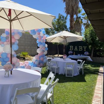 Santiago's Party Rental - Tables, chairs and umbrella - Party Equipment Rentals Near Me - Palmdale, California