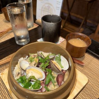 Hana Izumi - Clay Pot Rice w/ Firefly Squid - Japanese Near Me - Millbrae, California Hana Izumi - Clay Pot Rice w/ Firefly Squid - Japanese Near Me - Millbrae, California