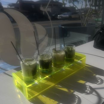 The Spicy Bean Lab - The matcha flight - Coffee & Tea Near Me - Laguna Beach, California The Spicy Bean Lab - The matcha flight - Coffee & Tea Near Me - Laguna Beach, California