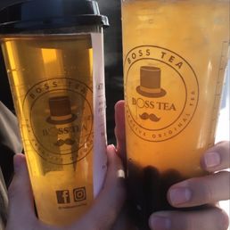 Lychee Green tea with Boba ($4.50), Butterfly Detox with Boba ($5.25) Lychee Green tea with Boba ($4.50), Butterfly Detox with Boba ($5.25)