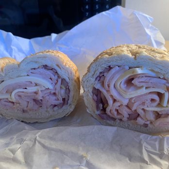 Randy's Sandwich Shop - Turkey with white American (asked for Swiss) no lettuce (I asked for it) and the red onion I did ask for. - Sandwiches Near Me - Monterey, California Randy's Sandwich Shop - Turkey with white American (asked for Swiss) no lettuce (I asked for it) and the red onion I did ask for. - Sandwiches Near Me - Monterey, California