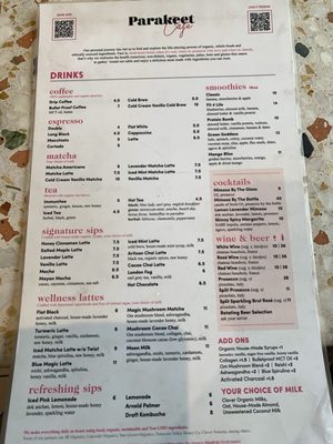 Menu photo 4 Parakeet Cafe - Brentwood Los Angeles, CA