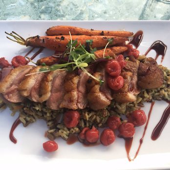 River's Edge Restaurant - Duck, cooked perfectly tender. Great flavor and presentation - nice job chef! - Steakhouses Near Me - Grants Pass, Oregon