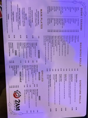 Menu photo 4 2AM Izakaya Chicago, IL Menu photo 4 2AM Izakaya Chicago, IL