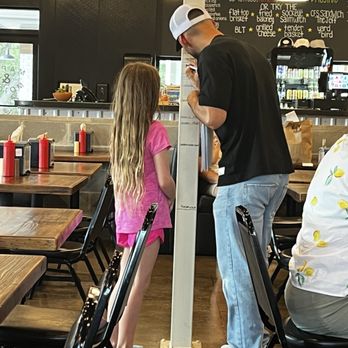 Maple & Motor - We made the height pole!!  The staff are so nice!! - Burgers Near Me - Dallas, Texas