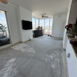 After demo of our original hardwood After demo of our original hardwood