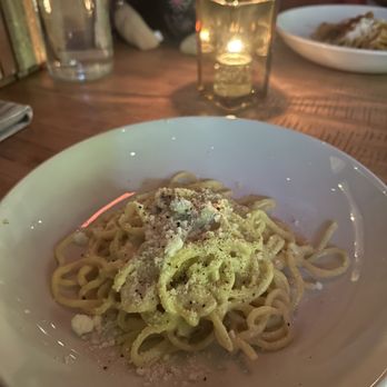 UOVO | Pasadena - Carbonara ($19): Tonnarelli was a bit underdone but the sharp-salty blend of cheese, egg, and guanciale make this a definite order. - Italian Near Me - Pasadena, California