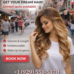 Hot keratin hair extensions