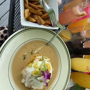Quench Waterfront Kitchen & Bar - And my favorite halibut loco moco with egg. We also ordered another side of French fries for the table because they were just that good. - Sports Bars Near Me - Port Townsend, Washington Quench Waterfront Kitchen & Bar - And my favorite halibut loco moco with egg. We also ordered another side of French fries for the table because they were just that good. - Sports Bars Near Me - Port Townsend, Washington