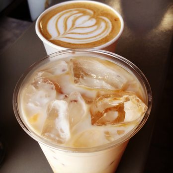 Arcade Coffee Roasters - Hot cinnamon honey latte and iced ginger latte - Coffee & Tea Near Me - Riverside, California Arcade Coffee Roasters - Hot cinnamon honey latte and iced ginger latte - Coffee & Tea Near Me - Riverside, California