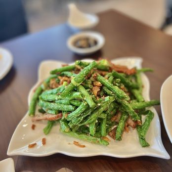 M Dumpling - Stir Fry Green Been with Pork Intestine ($18.99) - Chinese Near Me - Fremont, California