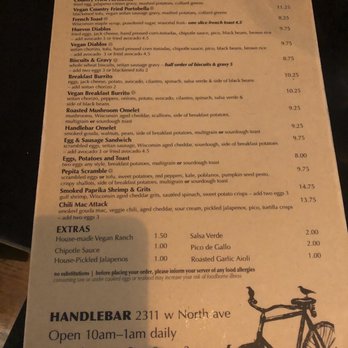 Handlebar - Vegetarian Near Me - Chicago, Illinois Handlebar - Vegetarian Near Me - Chicago, Illinois