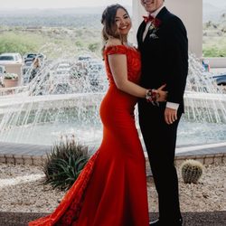 Laura's Bridal Shop - A prom picture that shows off how beautiful this dress is!!