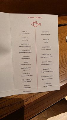 Menu photo 7 Akikos San Francisco, CA