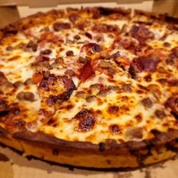 Mona Lisa Pizza - Double crust pie