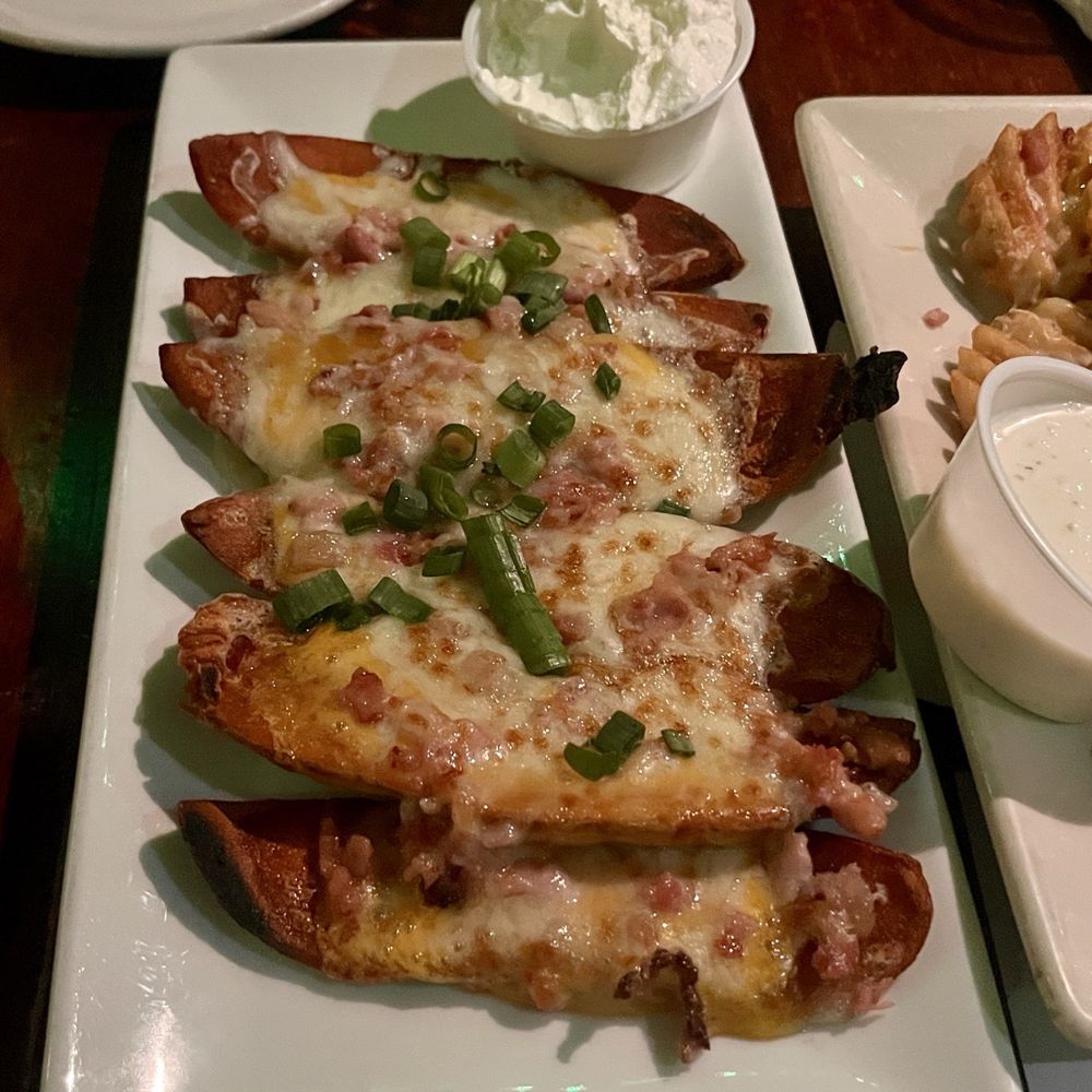 New Deck Tavern - Loaded Potato Skins - American Near Me - Philadelphia, Pennsylvania New Deck Tavern - Loaded Potato Skins - American Near Me - Philadelphia, Pennsylvania