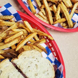 Roddies Off The Books - Our Hot Italian Peachtree Pastrami Handcut fries Roddies Off The Books - Our Hot Italian Peachtree Pastrami Handcut fries