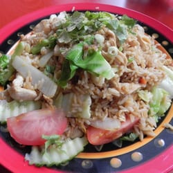 Thai Siam Geldern - Das habe ich dort gegessen gebratenen Reis mit Hähnchen...mmmmhhhhh legger ;-)