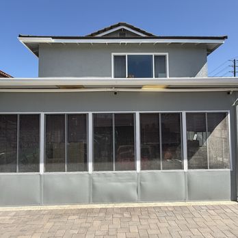 Super Painting - Enclosed patio was in rough shape painted grey like new. - Painters Near Me - Los Angeles, California