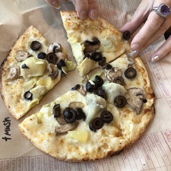 MOD Pizza - Lucy sunshine with mushrooms (6 inch i think?) - Pizza Near Me - Fort Worth, Texas