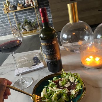 Tuscany at Your Table - Bresaola, arugala and parmesan salad with lemon dressing. Paired with Luigi's wine suggestion. - Delis Near Me - Atlanta, Georgia Tuscany at Your Table - Bresaola, arugala and parmesan salad with lemon dressing. Paired with Luigi's wine suggestion. - Delis Near Me - Atlanta, Georgia
