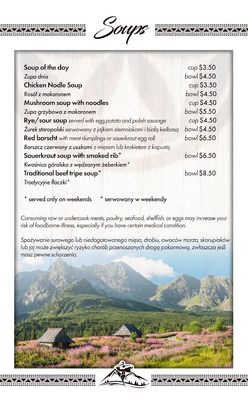Menu photo 3 Nad Tatrami Monee, IL
