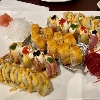 Umi Sushi - Lion King Middle. Umi roll next. Crazy girl on the ends. 3 rolls ordered for this spread. It was amazing. - Sushi Bars Near Me - Colorado Springs, Colorado Umi Sushi - Lion King Middle. Umi roll next. Crazy girl on the ends. 3 rolls ordered for this spread. It was amazing. - Sushi Bars Near Me - Colorado Springs, Colorado