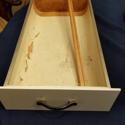 1966 Maple Drawer that needs to be replaced.