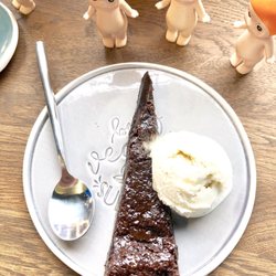 Green Praline - ljuvlig kladdkaka med glass, vegan så klart! augusti 2019