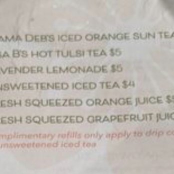Peach Blossom Eatery - The refill policy - it is not unlimited as waitress stated. - Breakfast & Brunch Near Me - Newark, Delaware Peach Blossom Eatery - The refill policy - it is not unlimited as waitress stated. - Breakfast & Brunch Near Me - Newark, Delaware