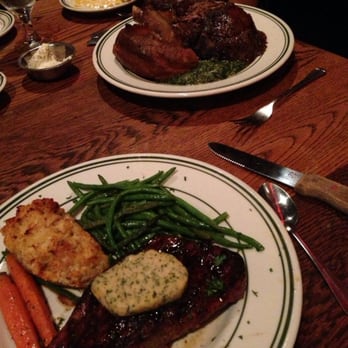Gulliver's Restaurant - Brobdingnagian prime rib cut and New York with herb butter - American Near Me - Irvine, California