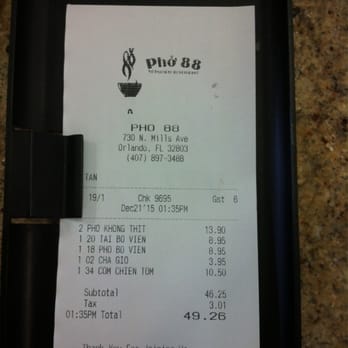 Pho 88 Noodle - Khong Thit = no meat (wife/son), meatball for me (bo vien), steak & meatball for my youngest (tai bo vien), fried rice (com chien tom) - Vietnamese Near Me - Orlando, Florida