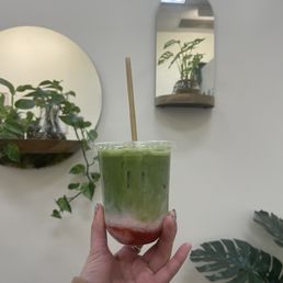 Strawberry matcha