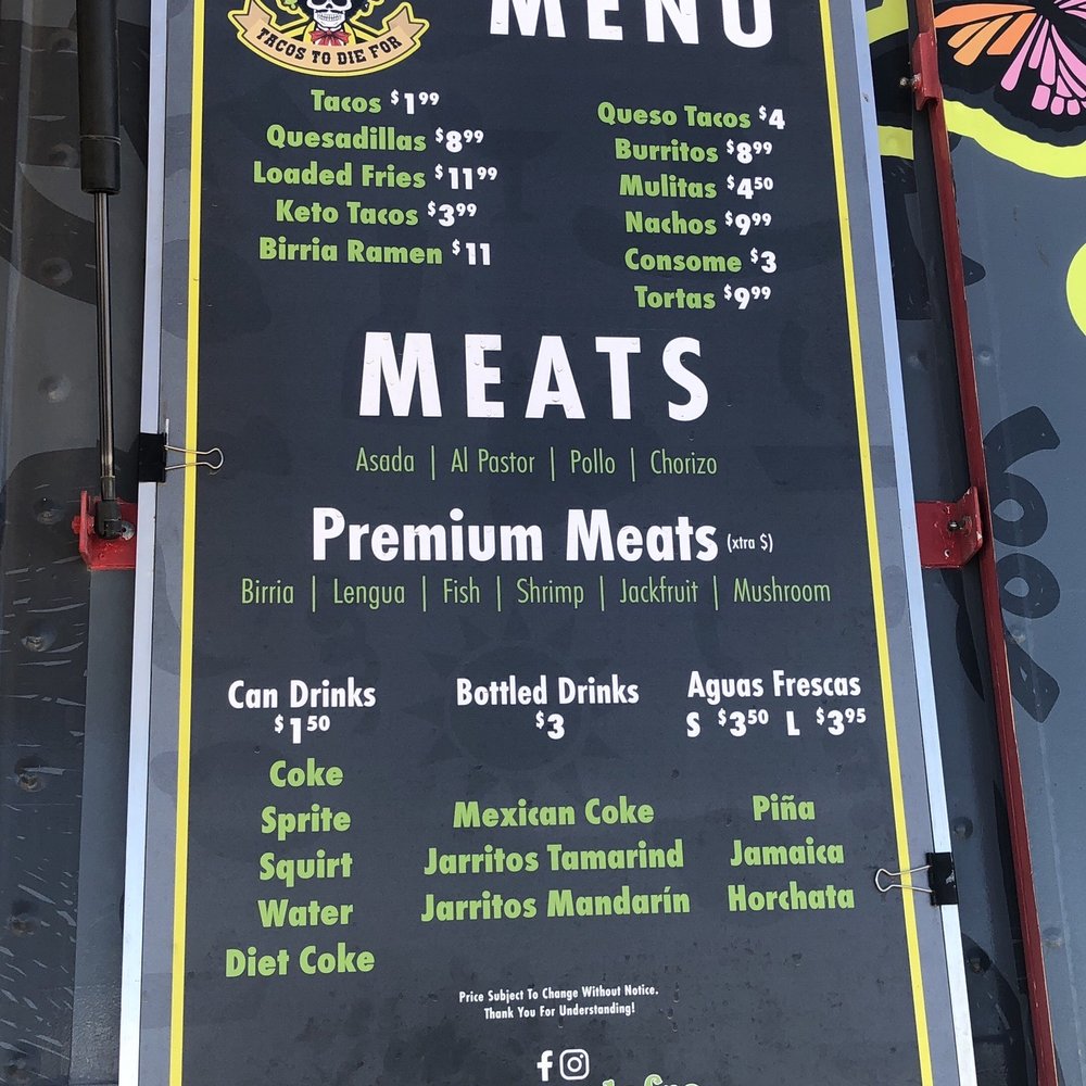 Tacos El Afro - The Menu - Food Trucks Near Me - Palmdale, California Tacos El Afro - The Menu - Food Trucks Near Me - Palmdale, California