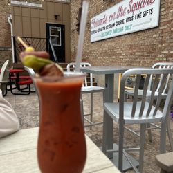 Friends on the Square - Bloody Mary on the patio