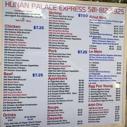 Hunan Palace Express - Menu