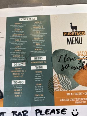 Menu photo 5 Pure Taco Carlsbad, CA Menu photo 5 Pure Taco Carlsbad, CA