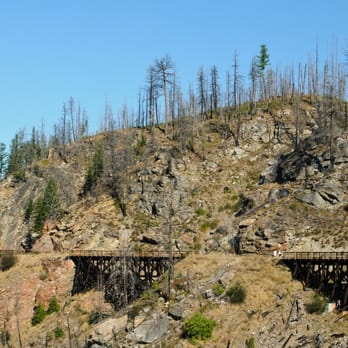 Myra-Bellevue Provincial Park - Walking along Myra Canyon - Parks Near Me Myra-Bellevue Provincial Park - Walking along Myra Canyon - Parks Near Me