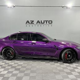 2022 BMW M3 Competition in Twilight Purple.