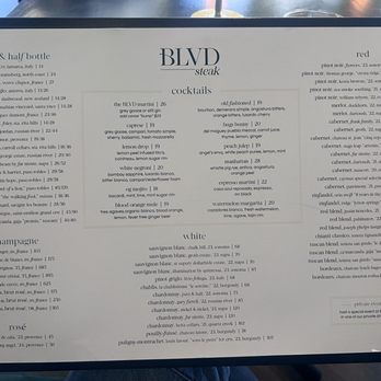 BLVD Steak - Menu - Steakhouses Near Me - Calabasas, California
