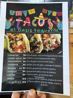 Menu photo 2 El Oasis Taqueria Lincoln, RI Menu photo 2 El Oasis Taqueria Lincoln, RI
