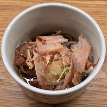 Ltd Edition Sushi - Housemade soba noodles in the style of Fukui, Japan, his hometown, served cold with shaved daikon and bonito flakes - Sushi Bars Near Me - Seattle, Washington
