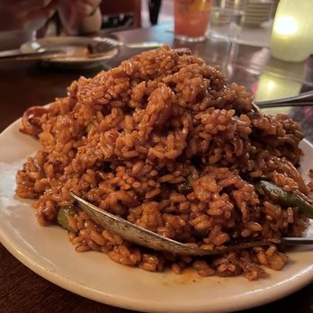 Cafe Ba-Ba-Reeba! - Paella Mixta with Confit Pork Shoulder, Salchichon, & Chicken Thighs so good - Spanish Near Me - Chicago, Illinois Cafe Ba-Ba-Reeba! - Paella Mixta with Confit Pork Shoulder, Salchichon, & Chicken Thighs so good - Spanish Near Me - Chicago, Illinois