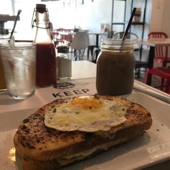 Chef Sucre Cafe - Croque Madame and iced coffee - French Near Me - Coral Gables, Florida Chef Sucre Cafe - Croque Madame and iced coffee - French Near Me - Coral Gables, Florida