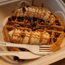 Rooted Coffee - Chunky monkey waffle