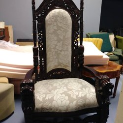 Magic Upholstery - a King's Chair, 6 feet 3 inches, only one of its kind!
